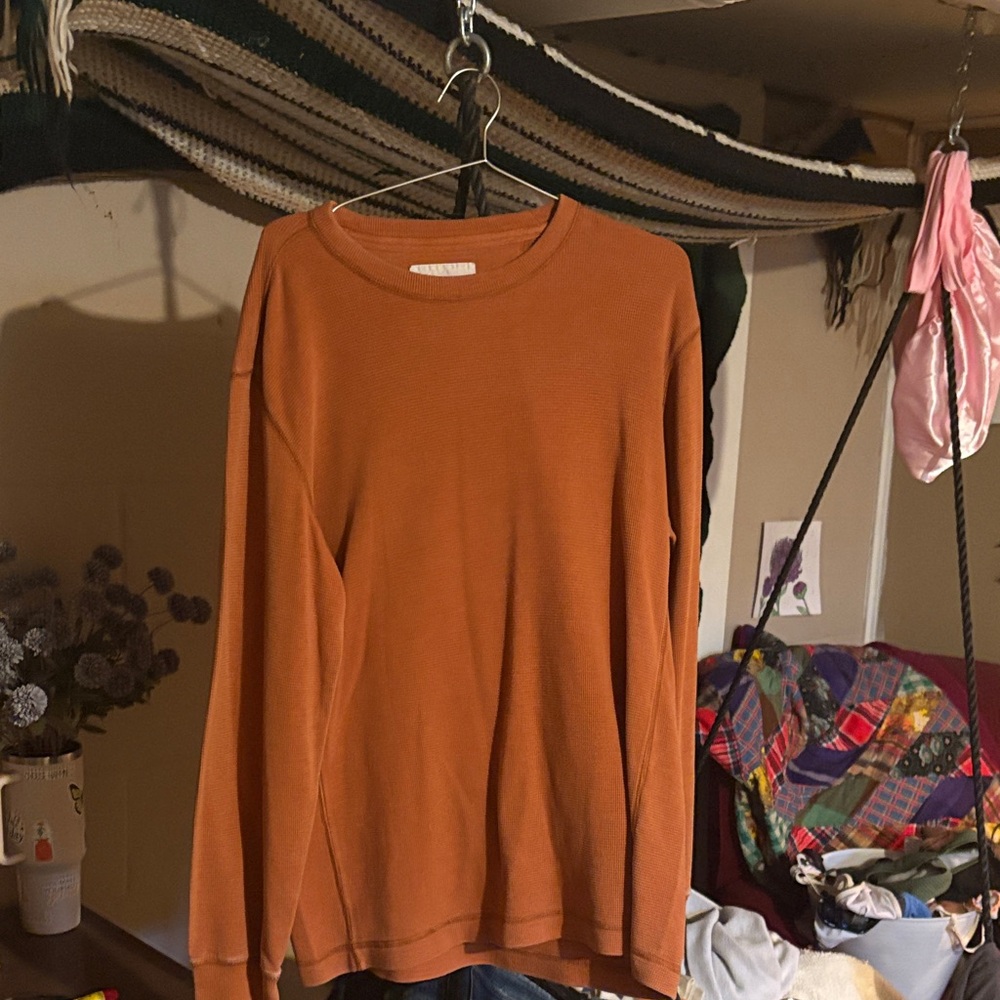 Eddie Bauer Men's Rust Crewneck Sweater